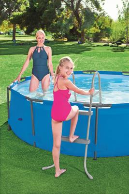 Bestway zwembadladder 2 treden flowclear 84 cm Bestway zwembadladder 2 treden flowclear 84 cm