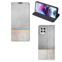 Motorola Moto G100 Book | Wallet Case | Wood Concrete - thumbnail