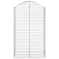 Schanskorf gewelfd 100x50x160/180 cm gegalvaniseerd ijzer - thumbnail