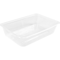 Bak | PP | 500ml | 172x120x35mm | transparant | 500 stuks - thumbnail