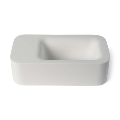 Fontein Luca Sanitair Lea 42x22x12 cm Solid Surface Zonder Kraangat Mat Wit Luca Sanitair