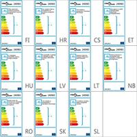 VidaXL Plafondlamp met glazen kappen voor 3 x e14 peertjes - thumbnail
