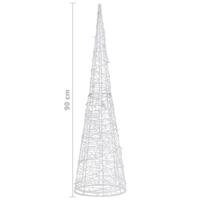 VidaXL Lichtkegel decoratief led blauw 90 cm acryl - thumbnail
