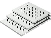 Rittal DK 7184.035 7184.035 Grondplaat Geperforeerd (l x b) 400 mm x 800 mm Plaatstaal Grijs-wit (RAL 7035) 1 stuk(s) - thumbnail