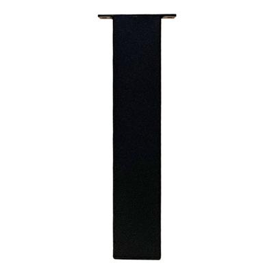 Set stalen rechte tafelpoten zwart vierkant 8 bij 8 cm en hoogte 43 cm (8 x 8 cm) - 4 stuks