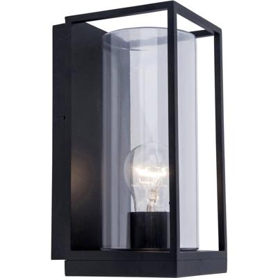 Lamp staal glas buitenlamp &apos;Flair&apos; voordeur lamp design 26 cm - thumbnail