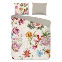 Good Morning Dekbedovertrek "bloemen" - Zand - (200x200/220 cm) - Katoen - thumbnail