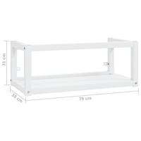 Wastafelframe wandgemonteerd 79x38x31 cm ijzer wit - thumbnail