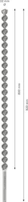 Bosch Accessories 2608706855 2608706855 Hamerboor 32 mm SDS-Max 1 stuk(s) Bosch Accessories 2608706855 2608706855 Hamerboor 32 mm SDS-Max 1 stuk(s)