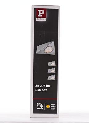 Paulmann LED-opbouwlamp Set van 3 stuks LED LED vast ingebouwd 8.4 W Warmwit IJzer (geborsteld) Paulmann LED-opbouwlamp Set van 3 stuks LED LED vast ingebouwd 8.4 W Warmwit IJzer (geborsteld)