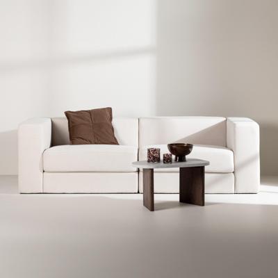 Nohr 3-zits Bank 'Ramzi' Linnenlook, 238cm, kleur Wit