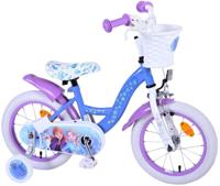 Disney Die Eiskönigin Disney frozen 2 kinderfiets - meisjes - 14 inch - blauw/paars - thumbnail