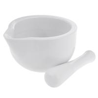 Vijzel porselein wit 10x6 cm - thumbnail