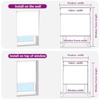 Rolgordijn verduisterend 165x175 cm stofbreedte 161,6 cm beige - thumbnail