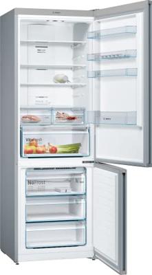 Bosch Serie 4 KGN49XLEA koel-vriescombinatie Vrijstaand 438 l E Roestvrijstaal Bosch Serie 4 KGN49XLEA koel-vriescombinatie Vrijstaand 438 l E Roestvrijstaal