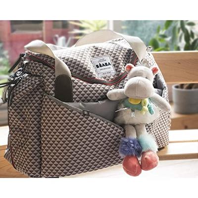 BEABA Sydney II Play Print grijs / koraal tas