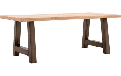 Goossens Eettafel Blade, Strak blad 220 x 100 cm 6 cm dik