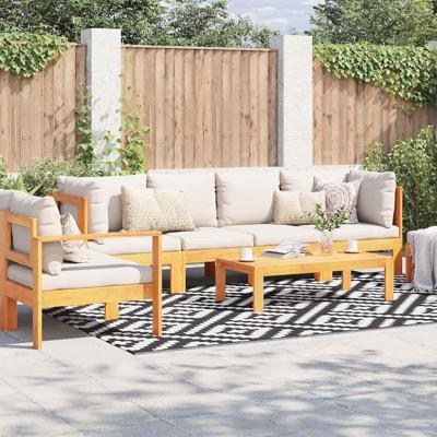 VidaXL Buitenkleed arakil 190x290 cm pp wit en zwart