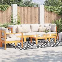 VidaXL Buitenkleed arakil 190x290 cm pp wit en zwart - thumbnail