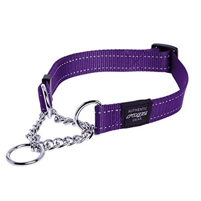 Rogz For Dogs fanbelt halfslip halsband paars