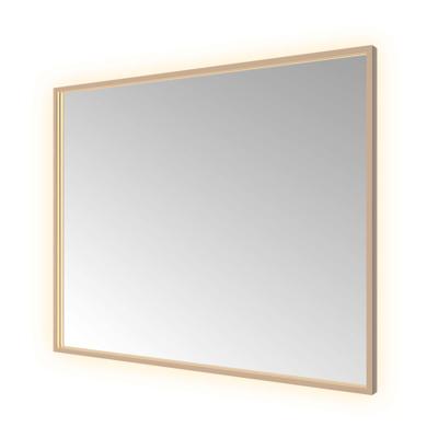 Spiegel Hotbath &MORE 80x100 cm LED-Verlichting Spiegelverwarming Rechthoek Geborsteld Koper PVD