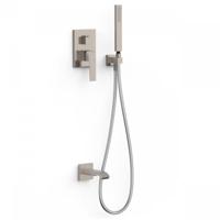 Badkraan Inbouw Tres Slim Exclusive met Handdoucheset, Wanduitloop en Mengkraan RVS Tres - thumbnail