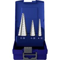 TOOLCRAFT TO-6802569 HSS Getrapteboorset 3-voudig 4 - 20 mm, 4 - 12 mm, 6 - 30 mm 1 stuk(s) - thumbnail