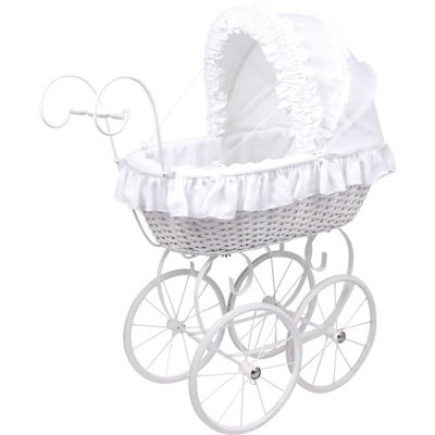 Vintage Rieten Poppenwagen Angela Vintage Rieten Poppenwagen Angela