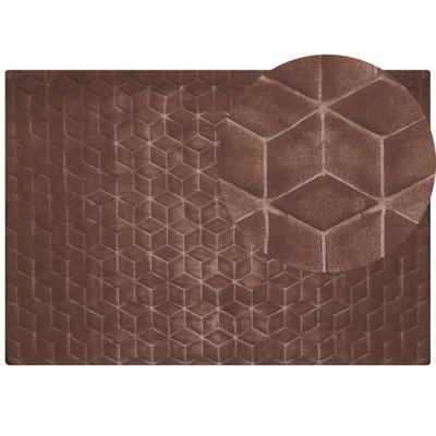 Beliani - THATTA - Vloerkleed - Bruin - 160 x 230 cm - Nepbont