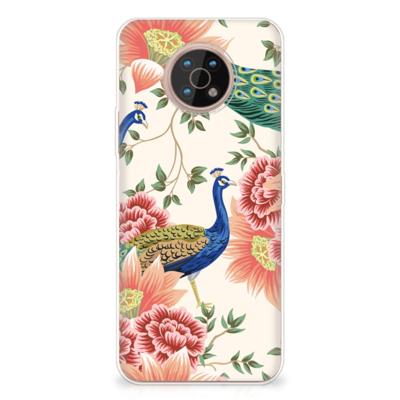 TPU Hoesje voor Nokia G50 Pink Peacock TPU Hoesje voor Nokia G50 Pink Peacock