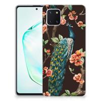 Samsung Galaxy Note 10 Lite | TPU Hoesje | Pauw met Bloemen - thumbnail