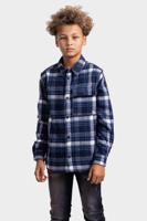 Ballin Amsterdam Checked Icon Logo Overhemd Kids Blauw - Maat 140 - Kleur: Donkerblauw | Soccerfanshop - thumbnail