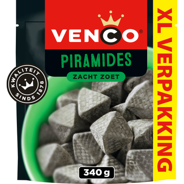 Venco Piramides Zacht Zoet XL Verpakking 340 g bij Jumbo