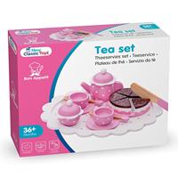 New Classic Toys houten theeset met taart - roze - thumbnail