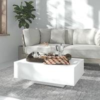 VidaXL Salontafel 85x55x31 cm bewerkt hout wit - thumbnail