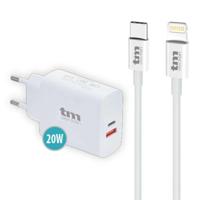 Oplader TM Electron 20 W Lightning/USB-C (1 Stuks) - thumbnail