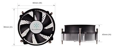 SilverStone NT09-115X cpu-koeler SilverStone NT09-115X cpu-koeler