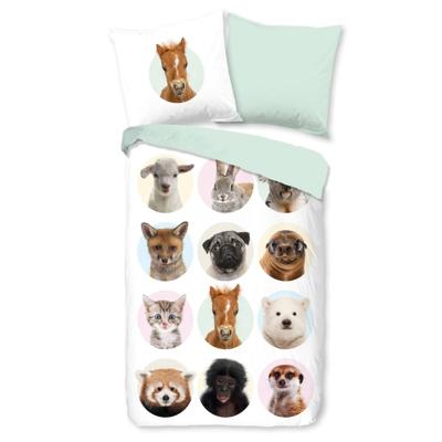 Good Morning Kinderdekbedovertrek "dieren" - Multi - (135x200 cm) - Katoen Good Morning Kinderdekbedovertrek "dieren" - Multi - (135x200 cm) - Katoen
