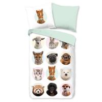 Good Morning Kinderdekbedovertrek "dieren" - Multi - (135x200 cm) - Katoen - thumbnail