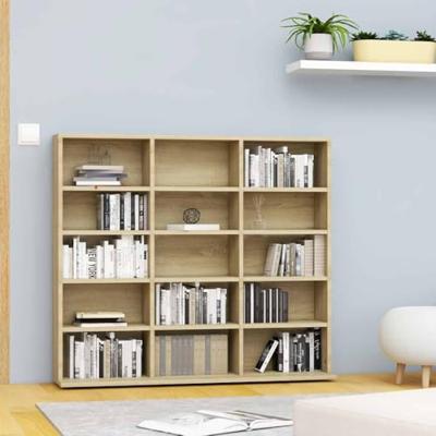 VidaXL Cd-kast 100x23x89,5 cm bewerkt hout sonoma eikenkleurig