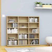 VidaXL Cd-kast 100x23x89,5 cm bewerkt hout sonoma eikenkleurig - thumbnail