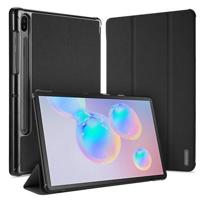 Samsung Galaxy Tab S6 Hoes Grijs Tri-Fold Samsung Galaxy Tab S6 Hoes Grijs Tri-Fold