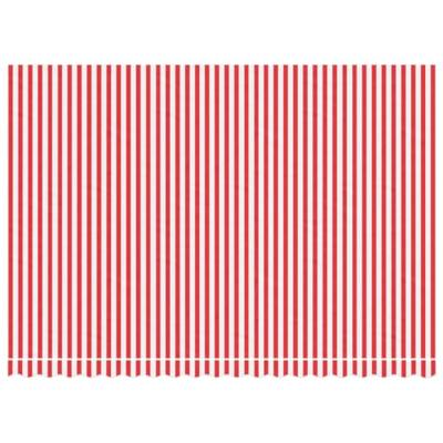 VidaXL Vervangingsdoek voor luifel gestreept 4,5x3 m rood en wit - thumbnail
