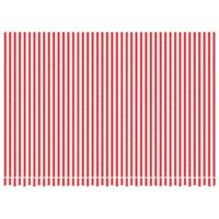 VidaXL Vervangingsdoek voor luifel gestreept 4,5x3 m rood en wit - thumbnail