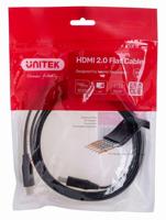 UNITEK KABEL HDMI 2.0 4K60HZ, PLAT, 2M, C11063BK-2M - thumbnail