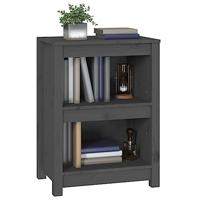 Boekenkast 50x35x68 cm massief grenenhout grijs - thumbnail