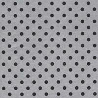 Cadeaupapier - Geschenkpapier - Black dots on silver ribbed 50 cm - thumbnail