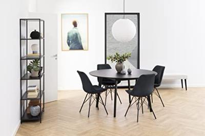Bendt Eetkamerstoel 'Liva' Rib, kleur Antraciet - thumbnail
