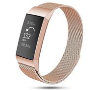 Fitbit Charge 3 & 4 milanese bandje - Maat: Small - Champagne goud - thumbnail