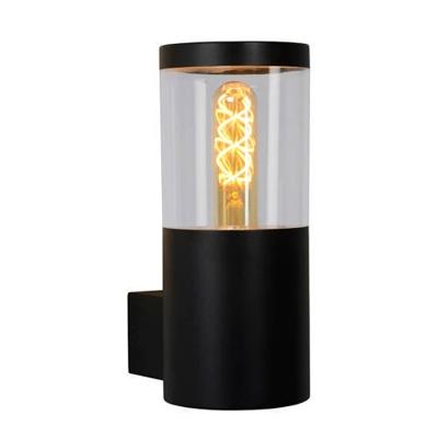 Lucide FEDOR - Wandlamp Binnen/Buiten - 1xE27 - IP44 - Zwart